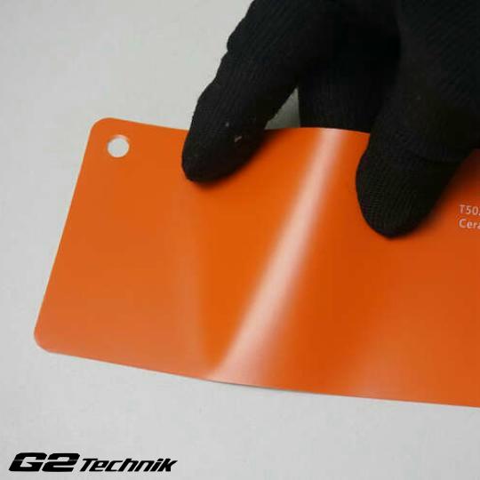 Ceramics Orange Vinyl Color Wrap Film
