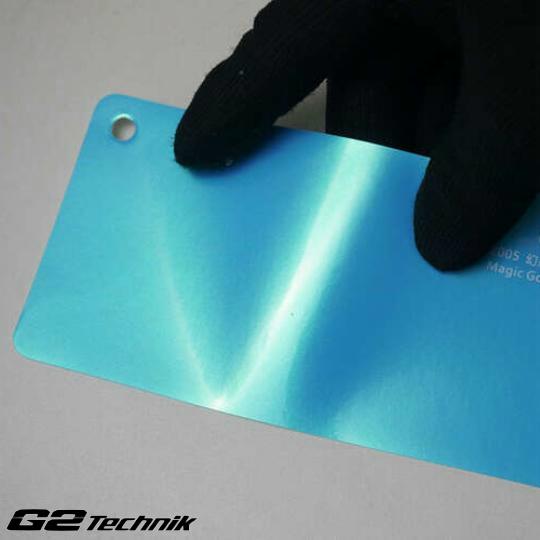 Magic Gold Sky Blue Vinyl Color Wrap Film