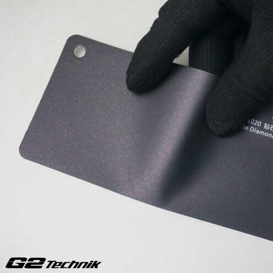Matte Diamond Black Red Vinyl Color Wrap Film