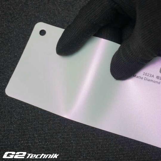 Matte Diamond Pink White Vinyl Color Wrap Film