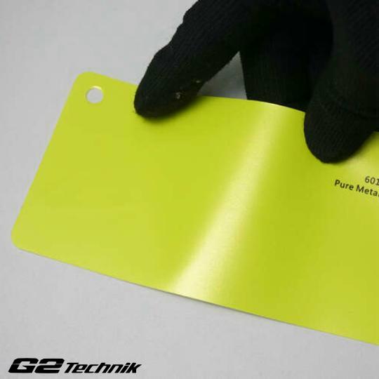 Metal Fluorescein Yellow Vinyl Color Wrap Film