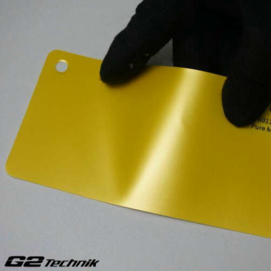 Metal Yellow Vinyl Color Wrap Film