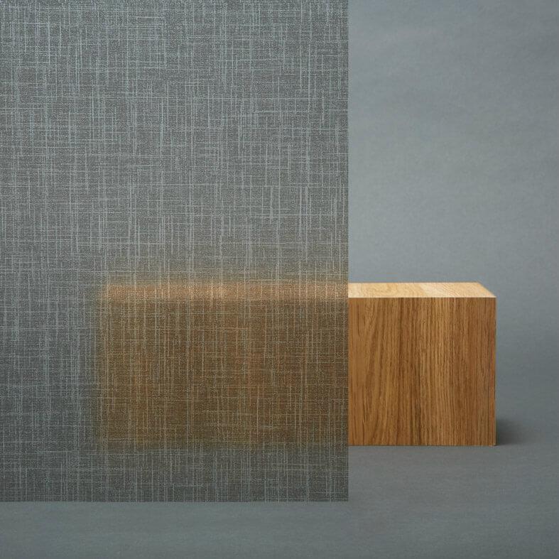 3M™ FASARA™ Glass Finishes Fabric SH2EMWG Weave Pearl Dark Gray