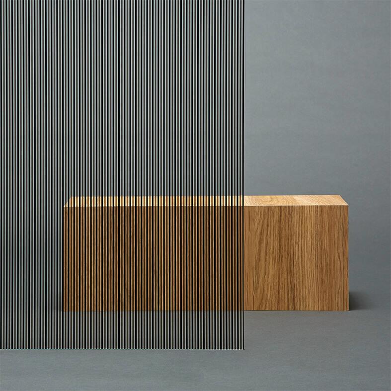3M™ FASARA™ Glass Finishes Stripe SH2BKST Shutie Black