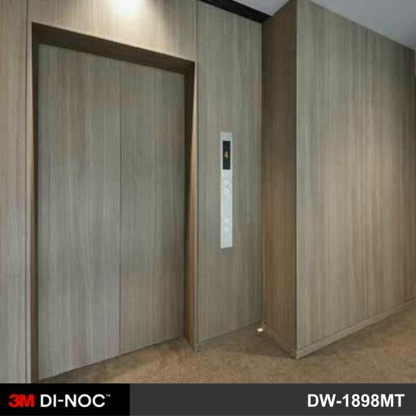 電梯貼膜 改色翻新 3M™DI-NOC 特耐裝飾膜 木紋系列 DW-1898MT