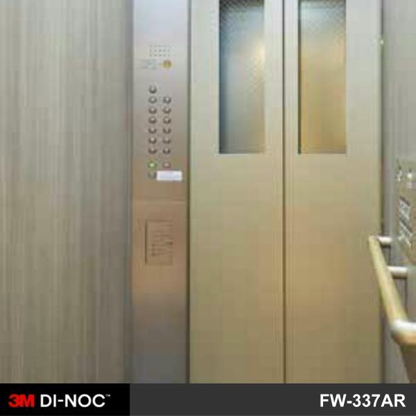 電梯貼膜 改色翻新 3M™DI-NOC 特耐裝飾膜 木紋系列 FW-337AR