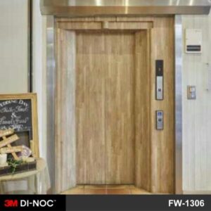 電梯貼膜 改色翻新 3M™DI-NOC 特耐裝飾膜 木紋系列 FW-1306