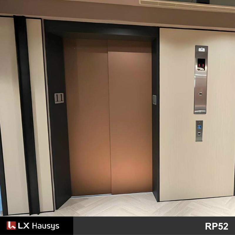 電梯貼膜 商廈寫字樓電梯大堂翻新改色貼膜 LG Hausys RP52
