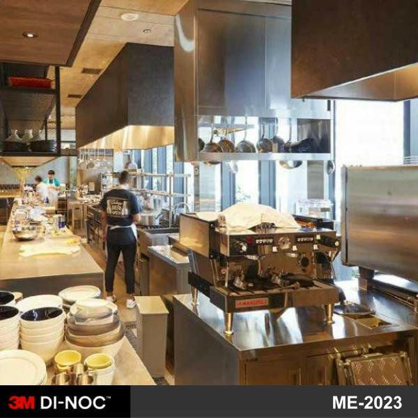 酒店餐飲廚房裝修翻新轉色貼膜 3M Di-Noc ME-2023
