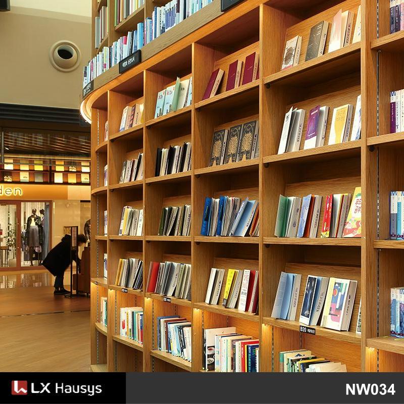 圖書館書吧書城裝修翻新轉色貼膜 LX Hausys NW034