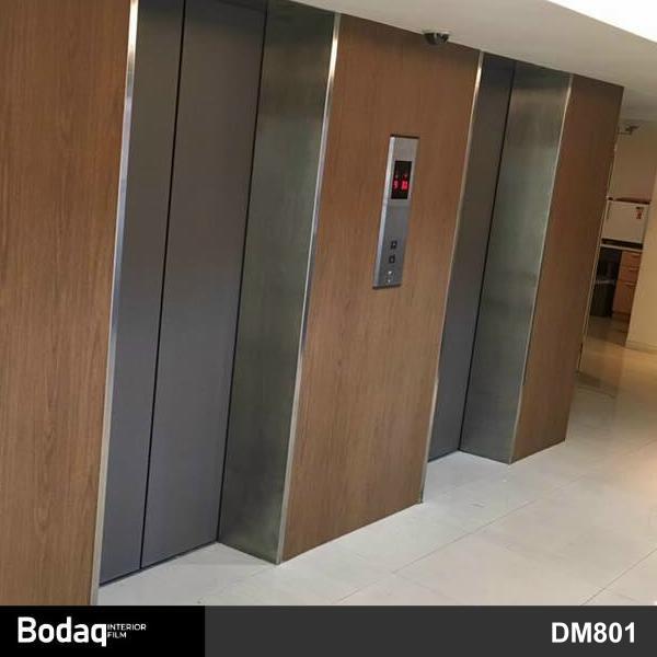 電梯貼膜 商業大廈客梯升降機裝修翻新轉色貼膜 Bodaq DM801