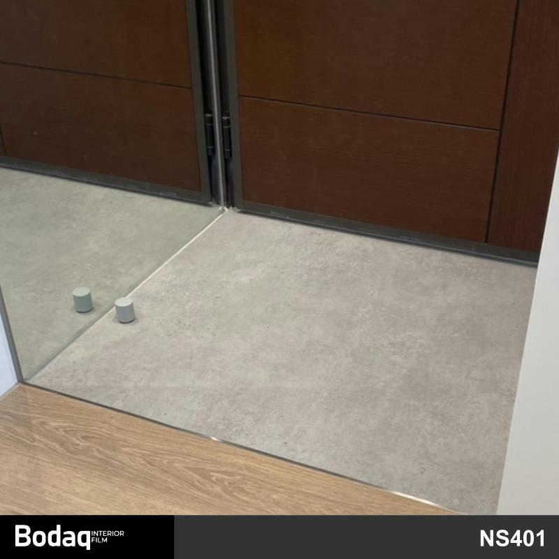 地板貼膜 住家大門鞋櫃玄關地面石紋裝飾地板貼膜 Bodaq NS401