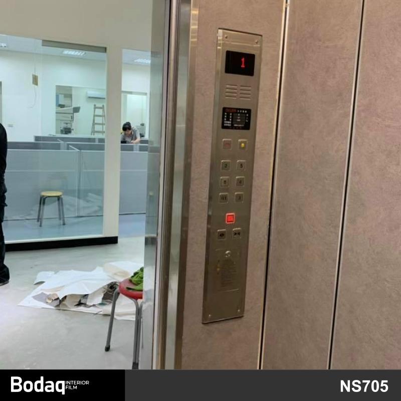 電梯貼膜 商廈寫字樓客梯升降機裝修翻新轉色貼膜 Bodaq NS705