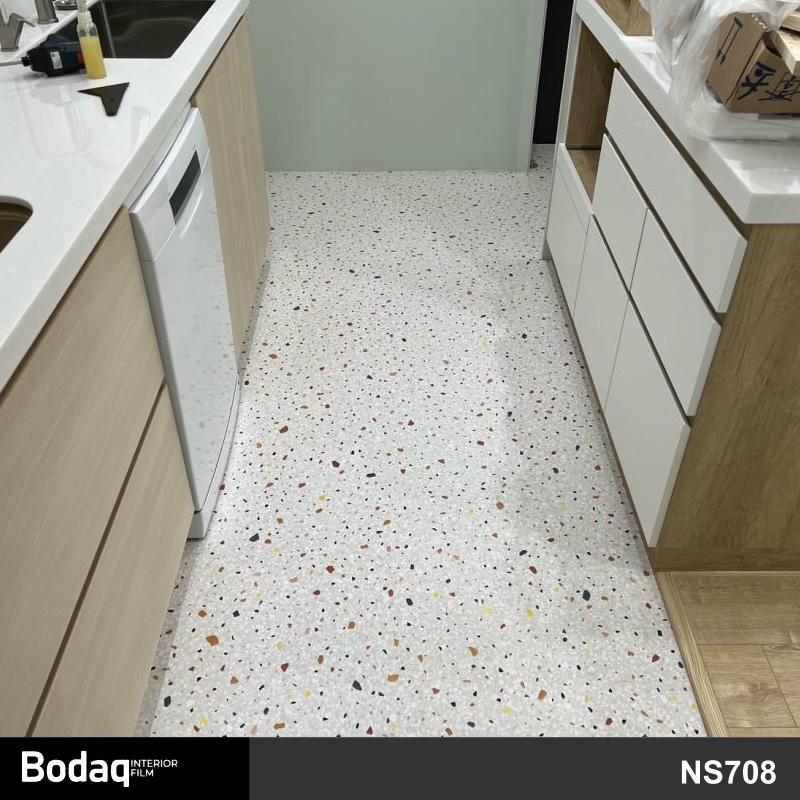 地板貼膜 家居空間廚房地面翻新石紋裝飾地板貼膜 Bodaq NS708