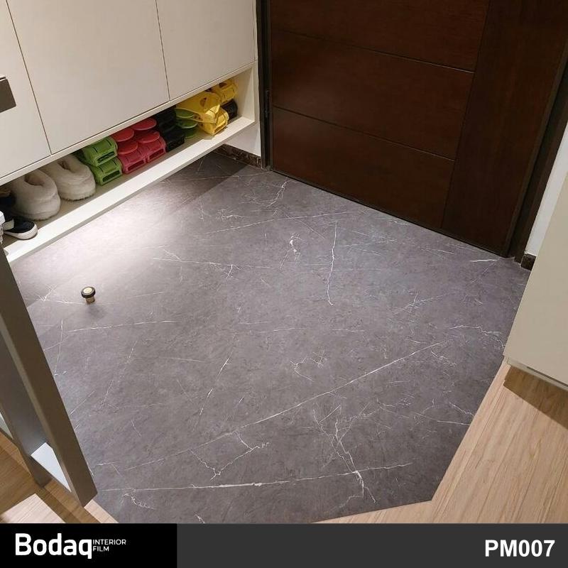 地板貼膜 屋苑住宅大門鞋櫃玄關石紋裝飾瓷磚地貼膜 Bodaq PM007