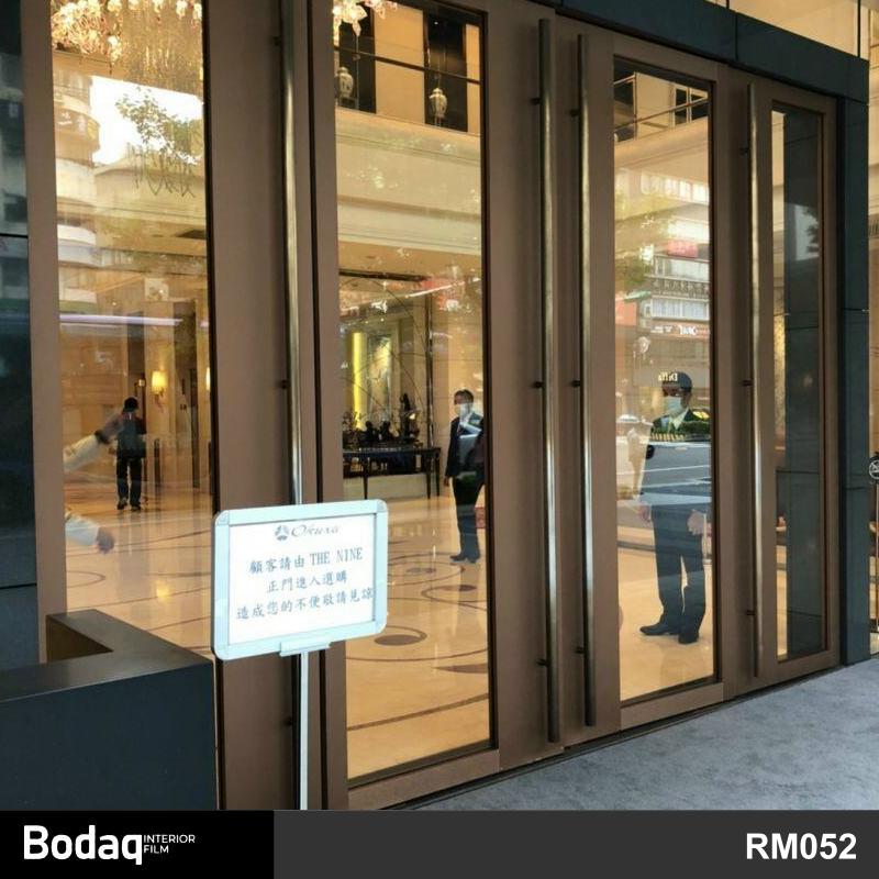 門片貼膜 酒店賓館大堂玻璃門框裝飾翻新改色貼膜 Bodaq RM052
