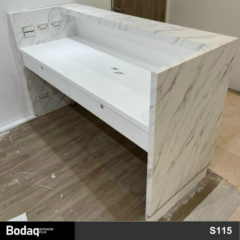枱面貼膜 商業空間 辦公室前台檯面裝飾翻新轉色貼膜 Bodaq S115