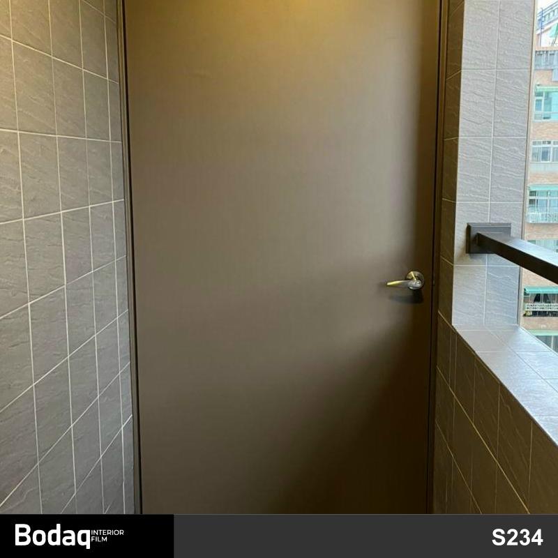 門片貼膜 舊住宅公寓大門鐵門內外裝飾翻新改色貼膜 Bodaq S234