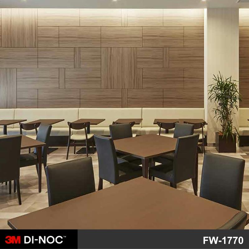 酒店西餐咖啡廳裝修翻新轉色貼膜 3M Di-Noc FW-1770