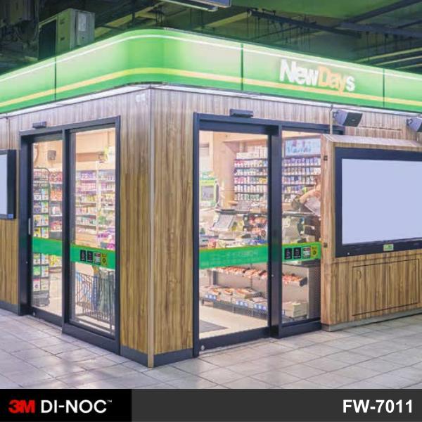 商業貼膜 便利店超級市場裝修翻新轉色貼膜 3M Di-Noc FW-7011